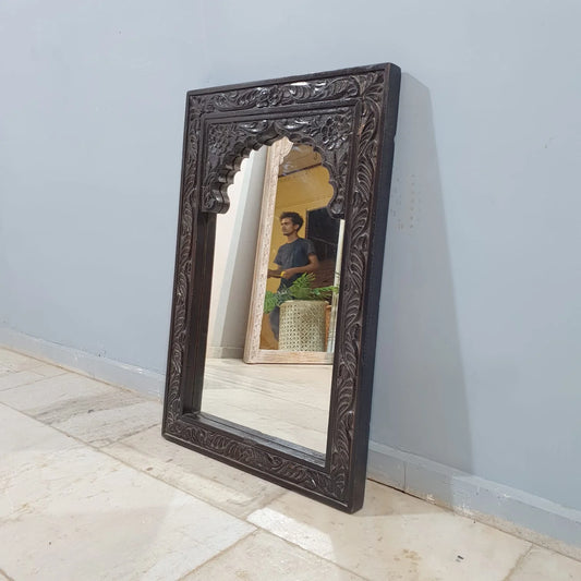Handcrafted Indian Solid Wood Mirror (Variants)