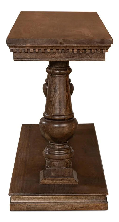 Majestic Manor Pedestal Console Table - Elegant and Timeless
